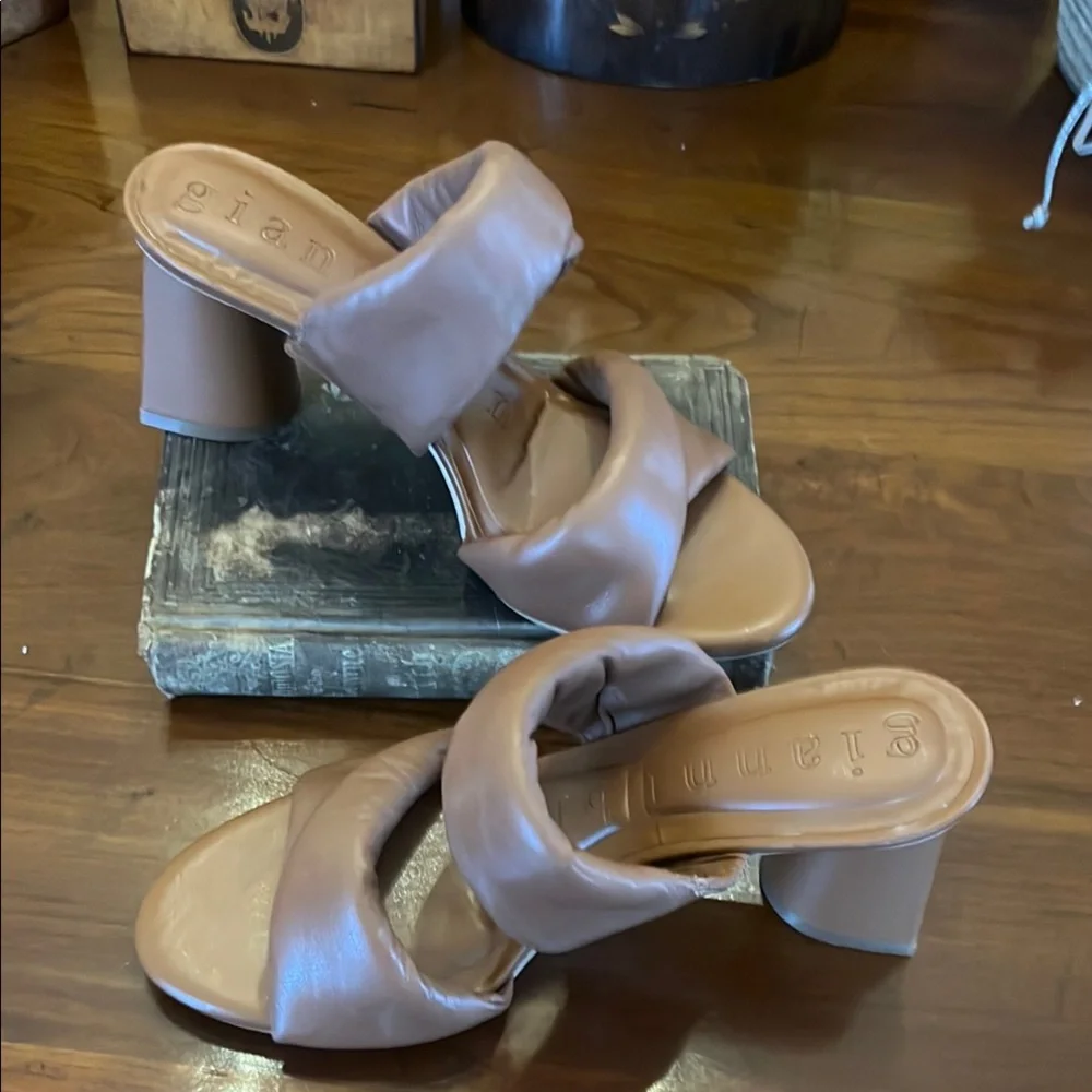 Gianni Bini Brown Women's Heeled Sandals